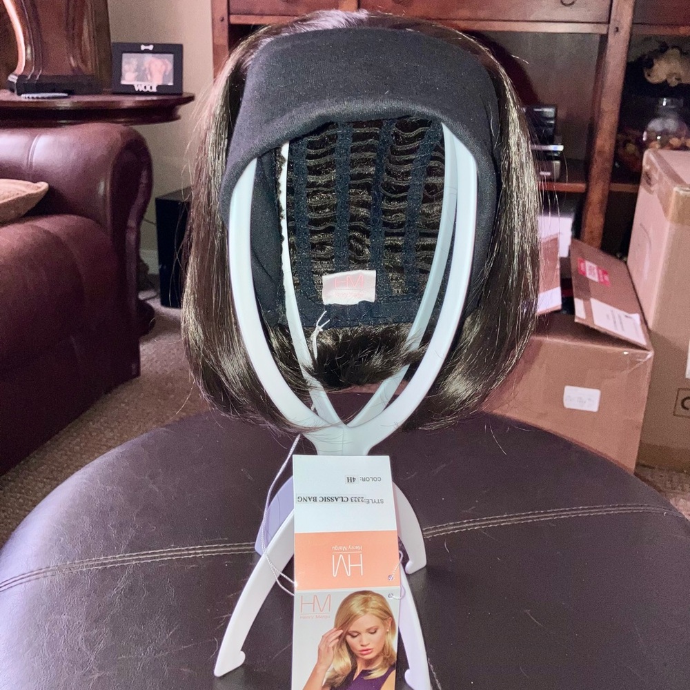 NEW Classic Band Headband Wig Henry Margu (4H Medium Dark Brown w/Highlights)